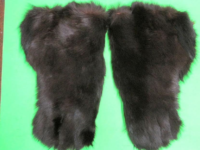 vintage fur gloves